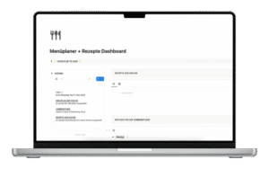 Menüplaner + Rezepte Dashboard