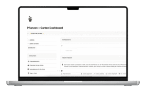 Pflanzen + Garten Dashboard