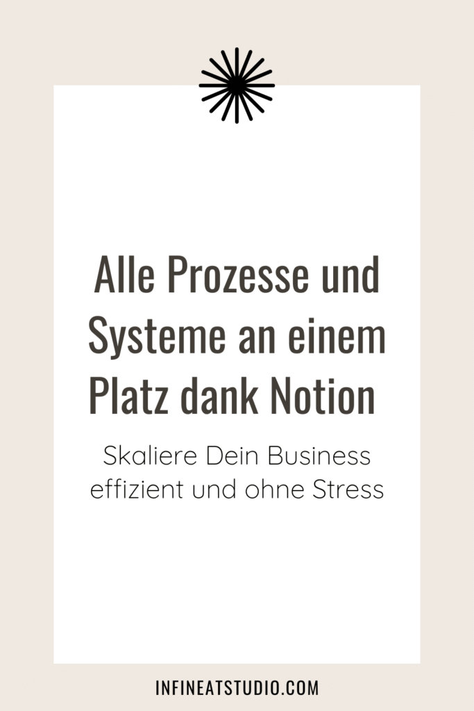 Alle Prozesse und Systeme an einem Platz dank Notion