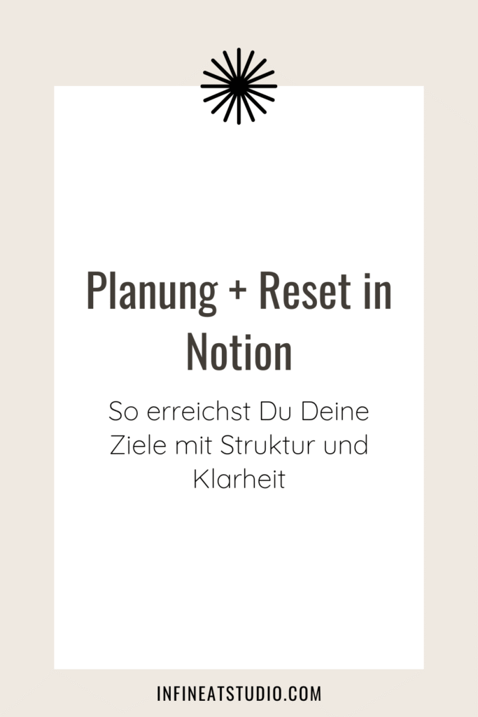 Planung und Reset in Notion