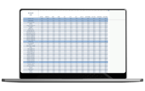 Persönliches Budget-Dashboard (Navy Blue)