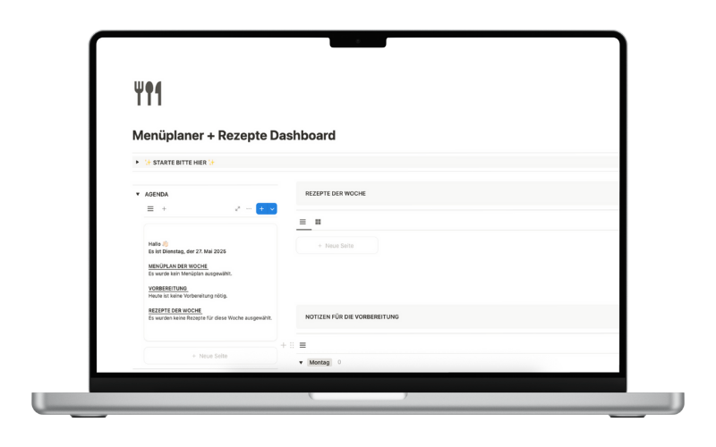 menueplaner rezepte dashboard 1